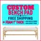 1" thick - Custom Bench Cushion with Chenille and Velvet Fabric product 1